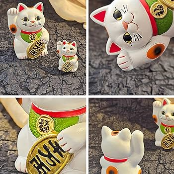 招き猫　置物 Amazon.co.jp: 招き猫 置物 開運 招福 運気アップ 金運祈願 商売